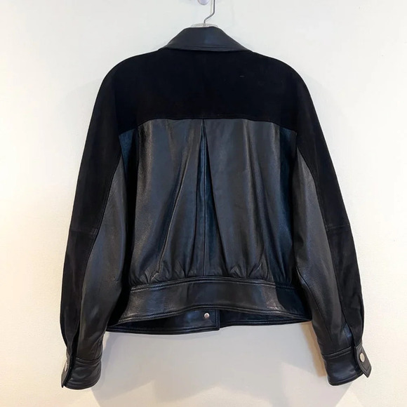 Song Of Style Davi Leather Snap Button Classic Biker Boho Short Leather Jacket S - Picture 7 of 10